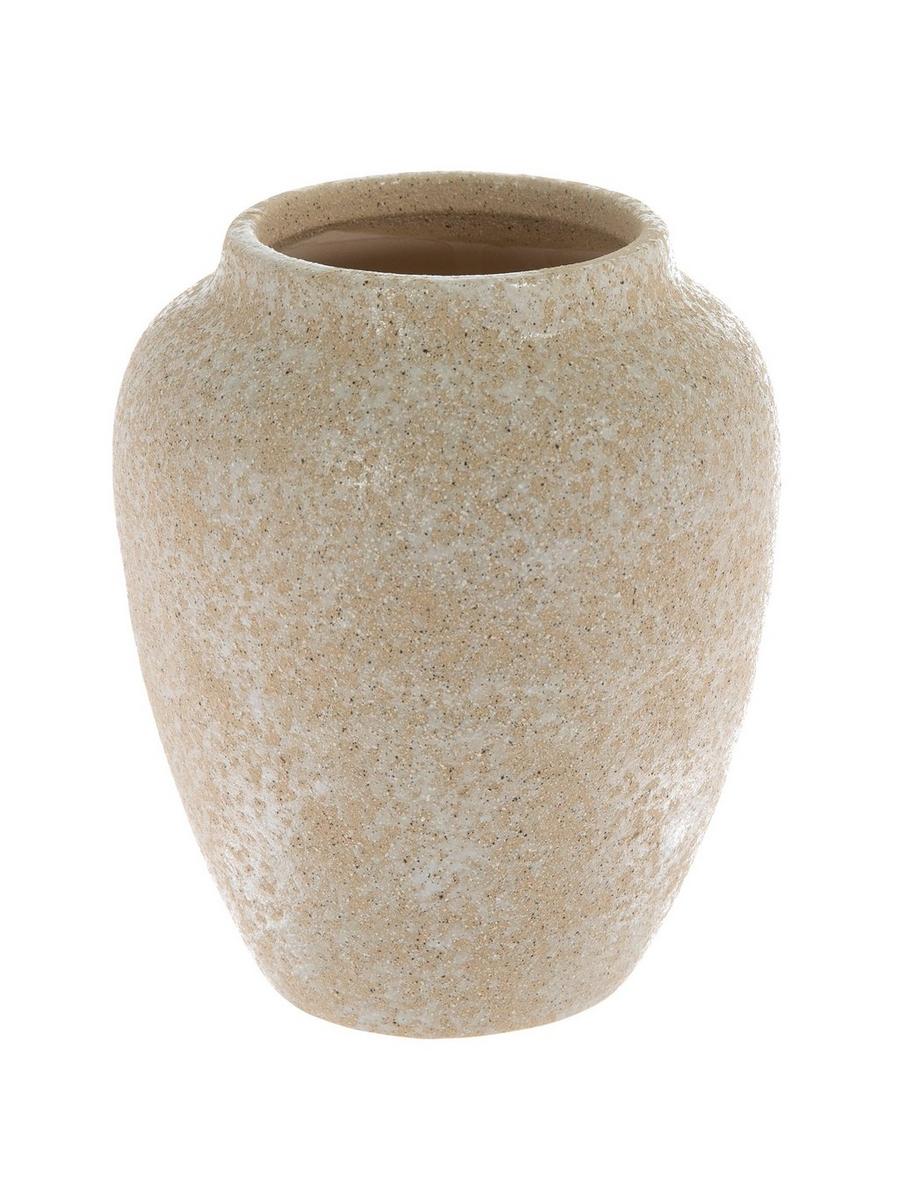 Ceramic Beige & White Vase