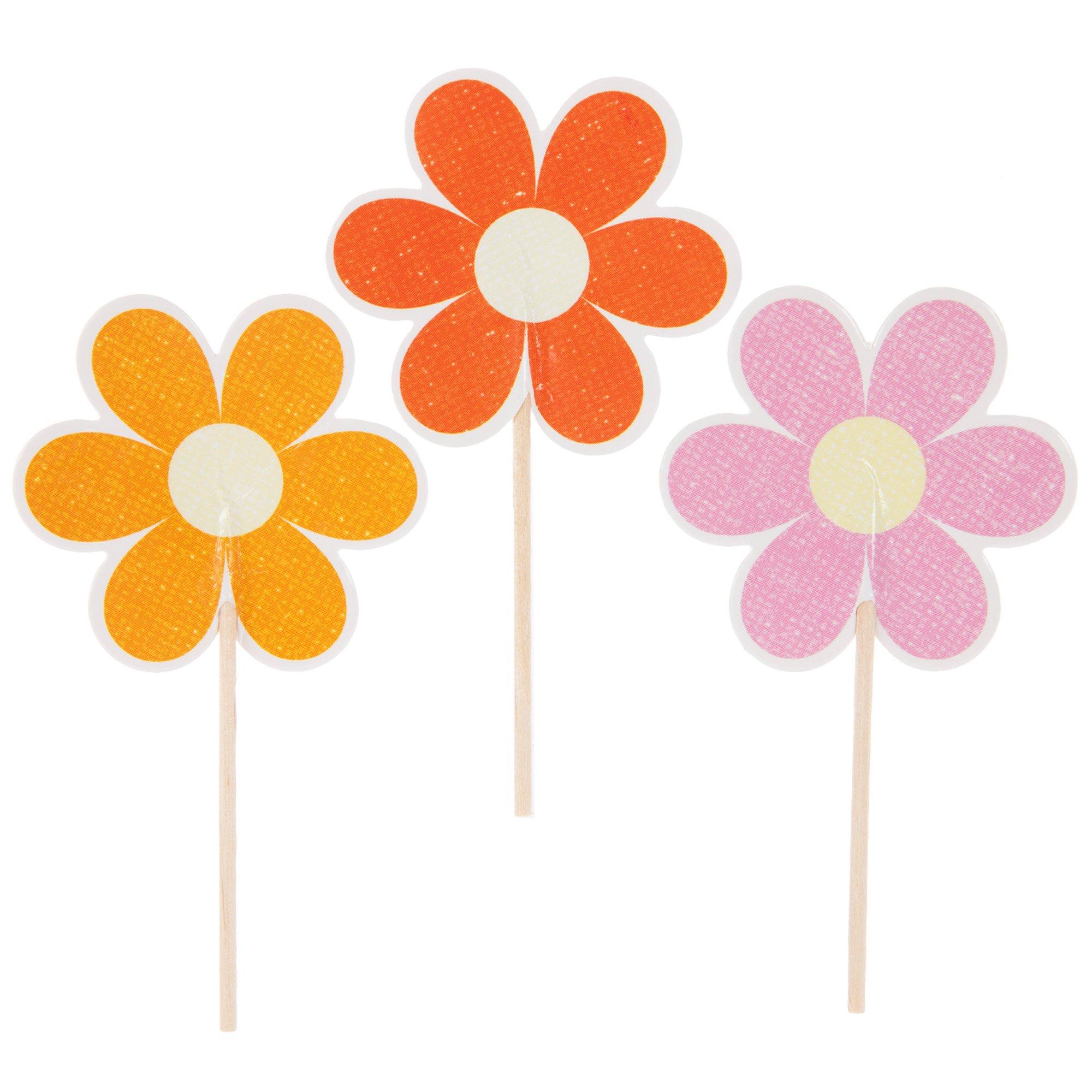 Pastel Flowers Cupcake Picks Hobby Lobby 2392595