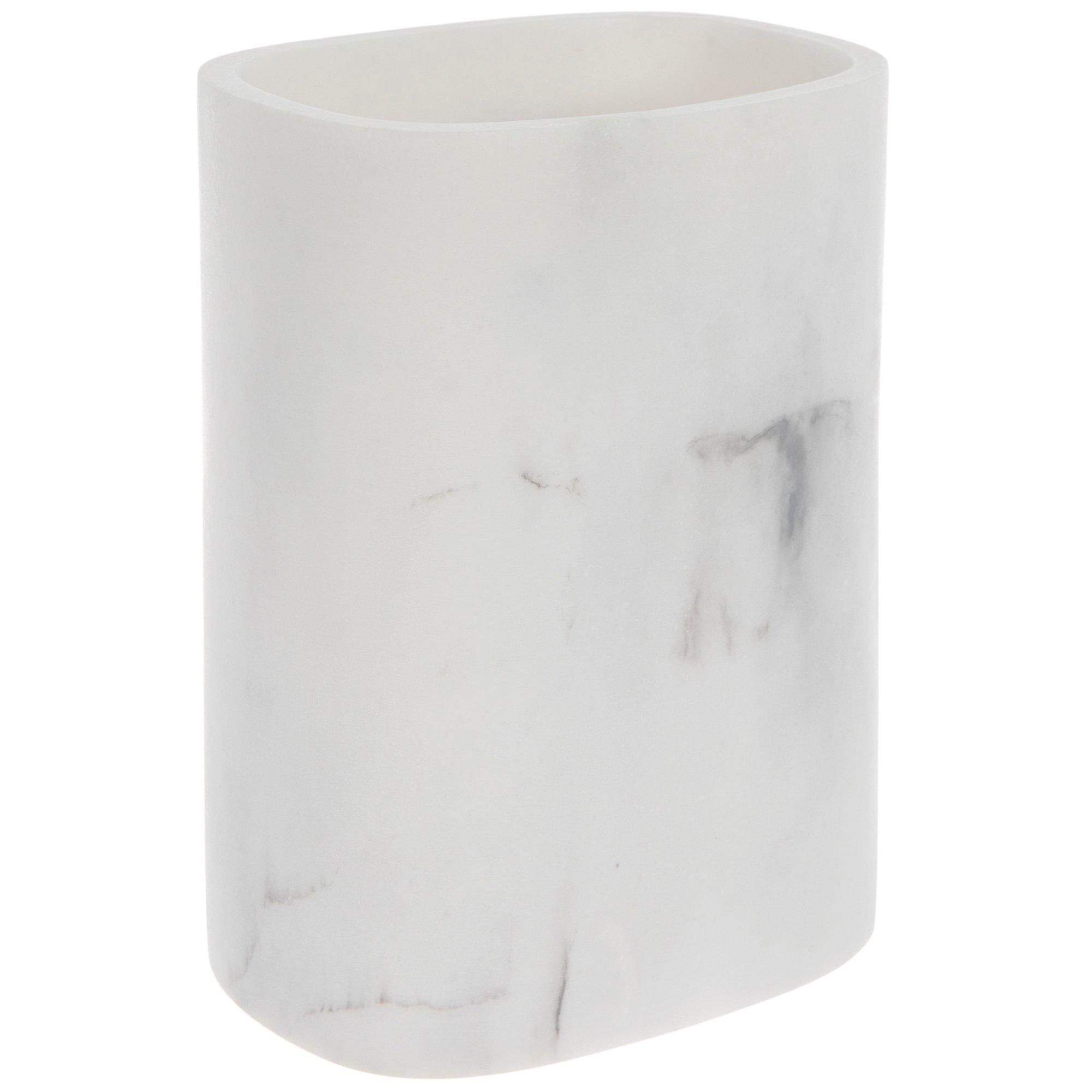 White Marble Resin Container 