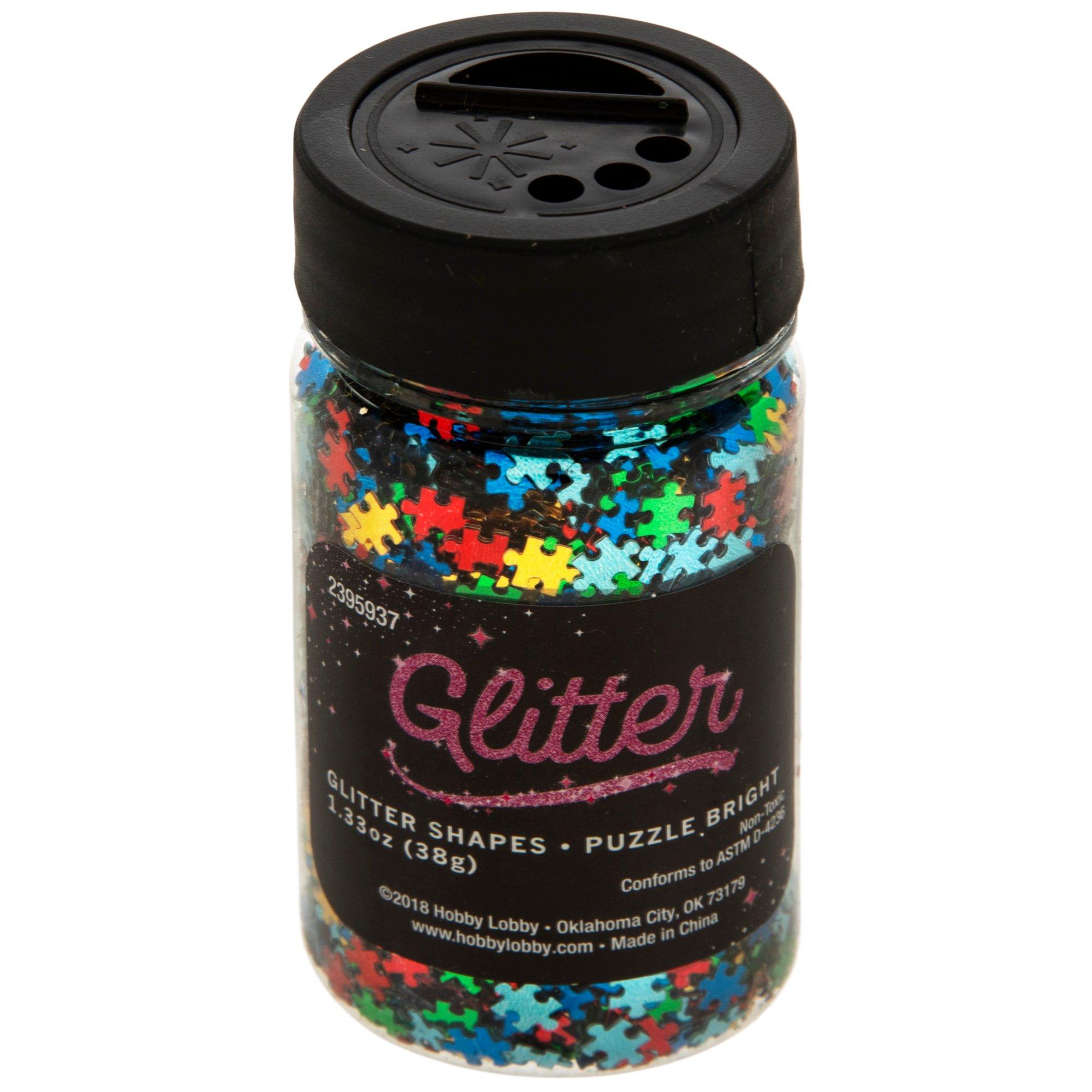 Puzzle Bright Glitter Shapes | Hobby Lobby | 2395937