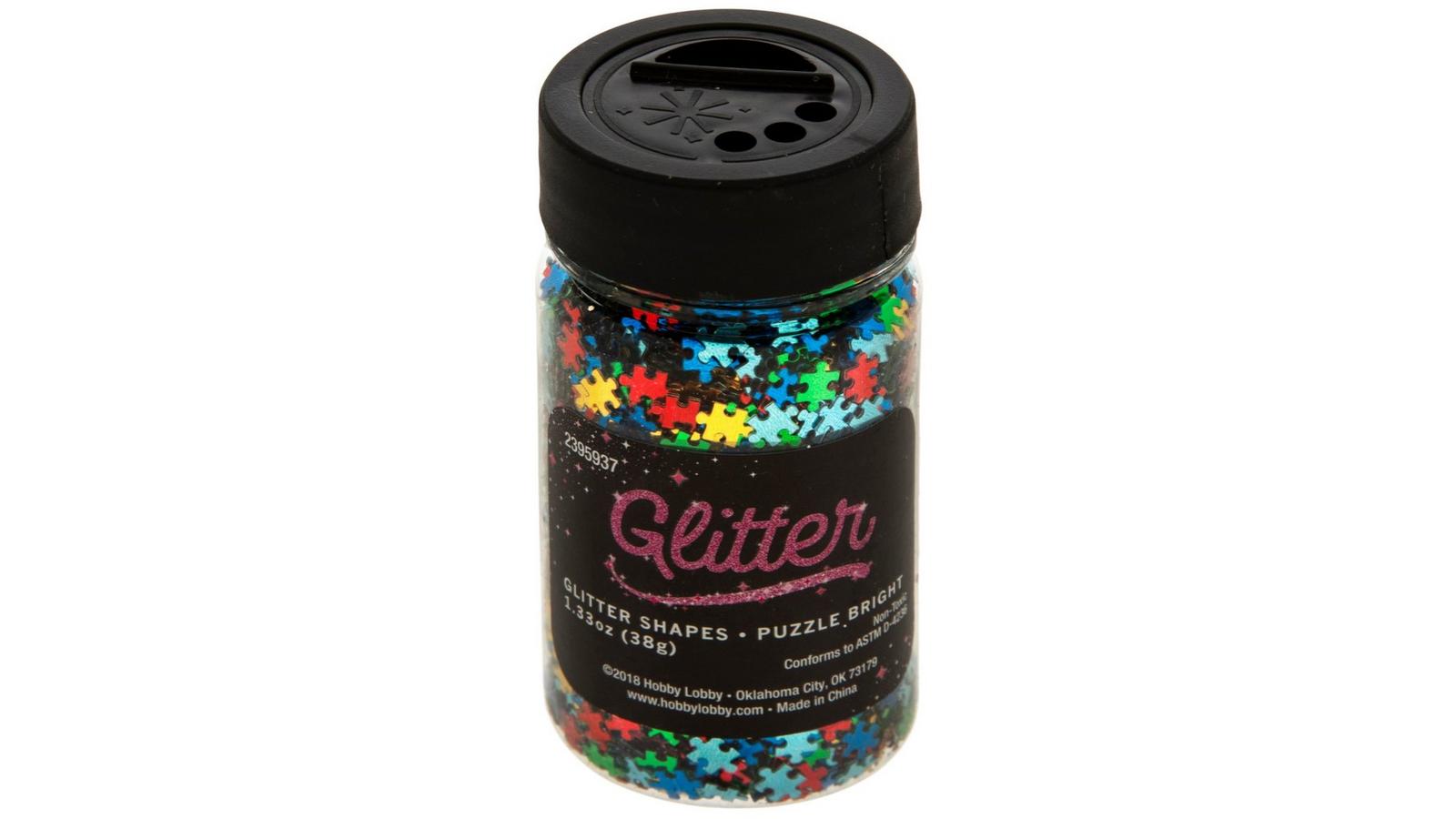 Puzzle Bright Glitter Shapes | Hobby Lobby | 2395937