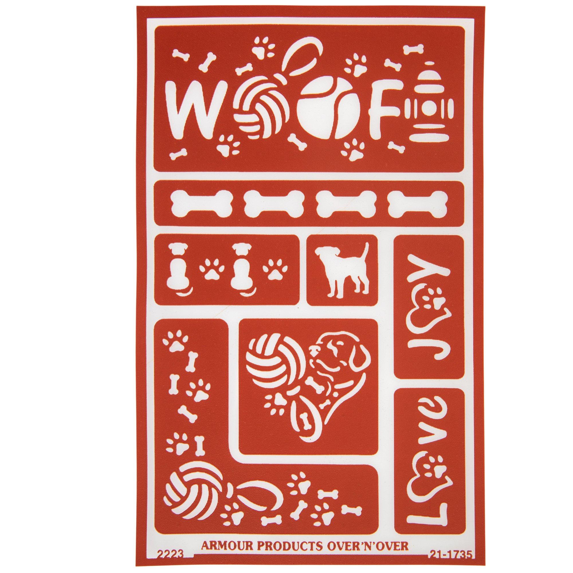 Reusable Glass Etching Dogs Stencil Hobby Lobby 2396836