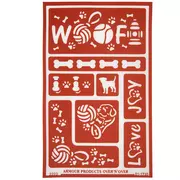 Reusable Glass Etching Dogs Stencil
