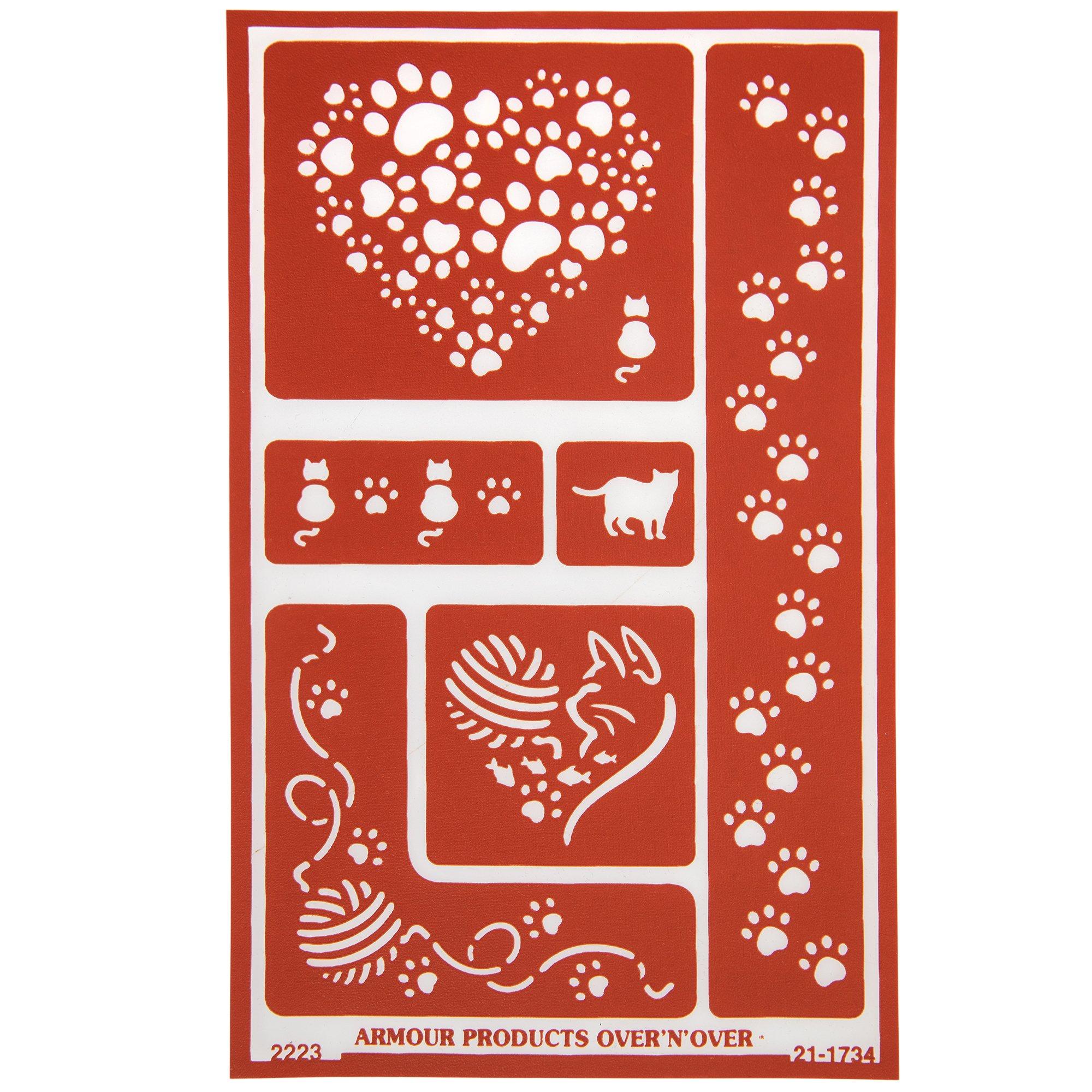 Reusable Glass Etching Cats Stencil Hobby Lobby 2396844