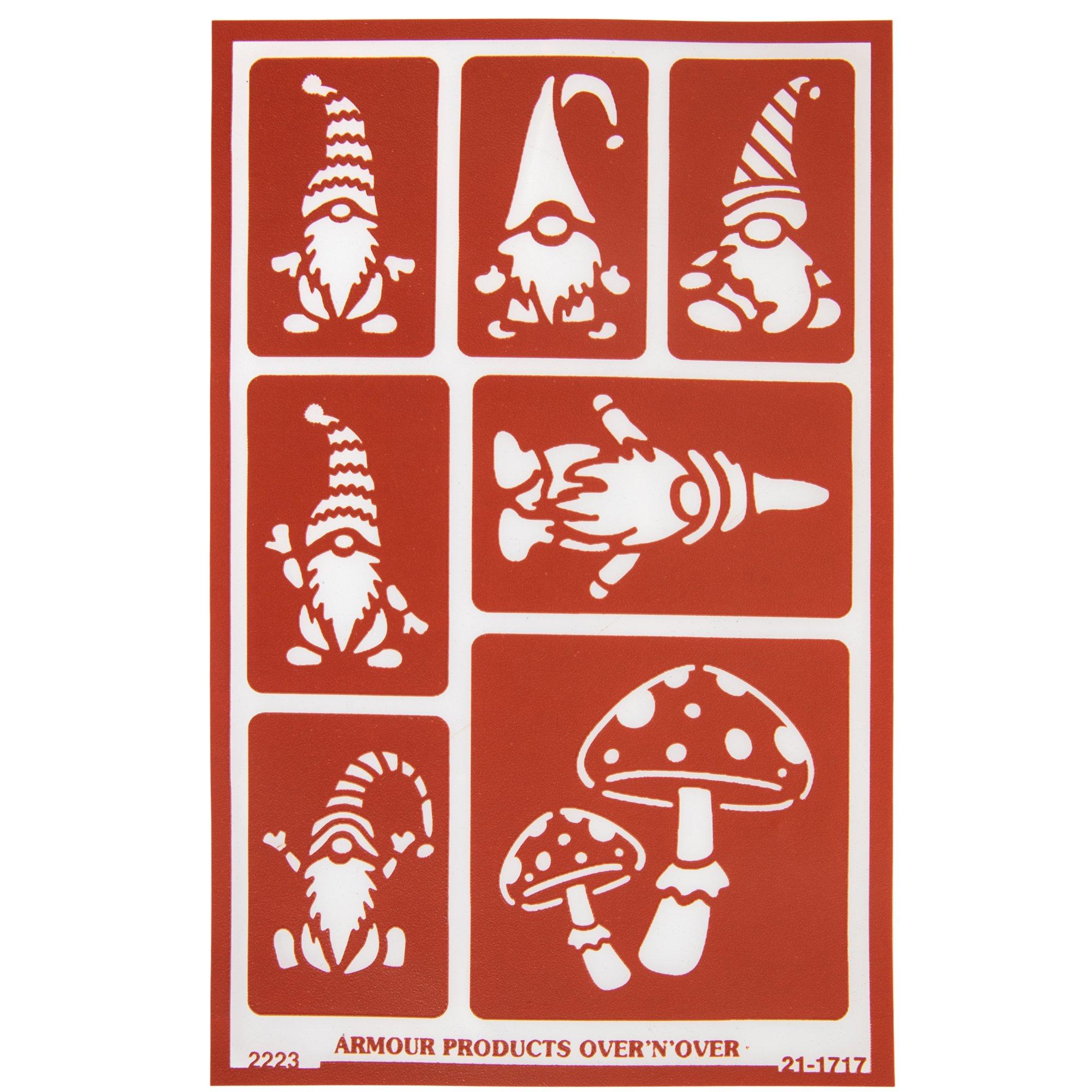 Reusable Glass Etching Gnomes Stencil Hobby Lobby 2396877