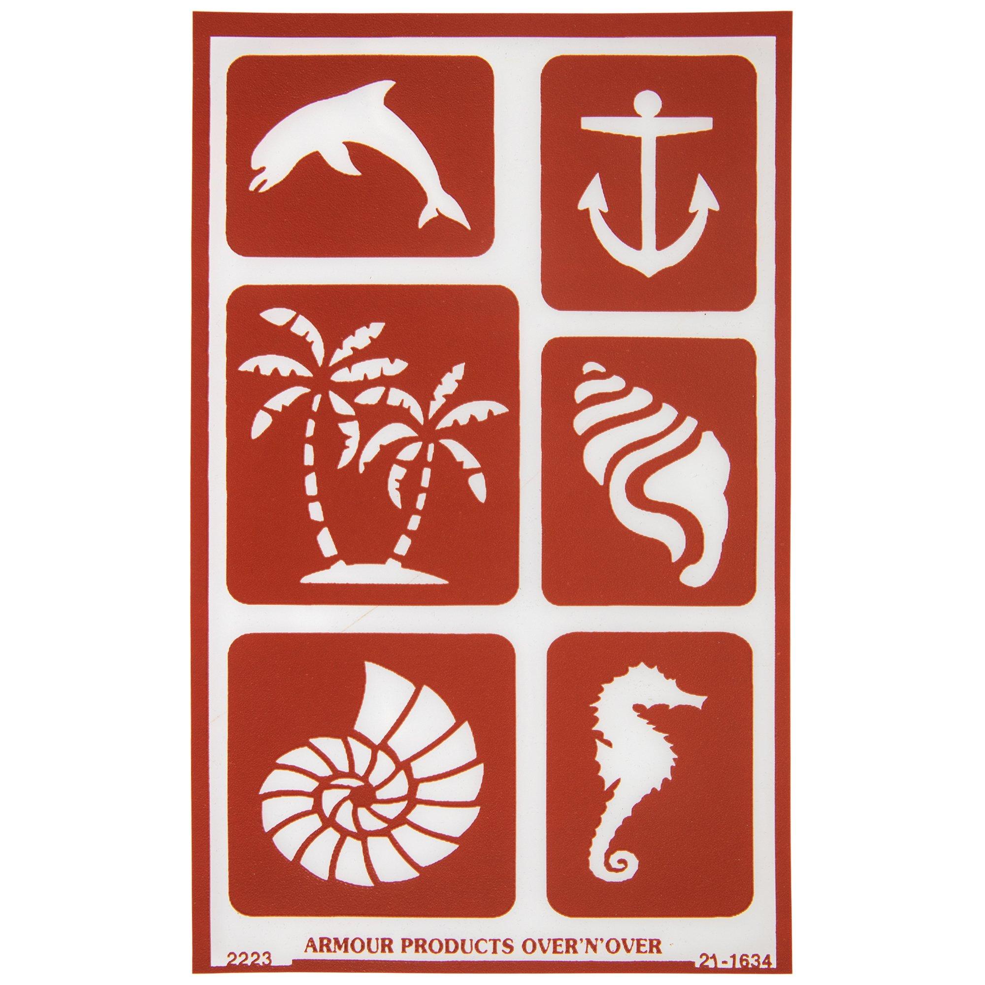 Reusable Glass Etching Seashore Stencil Hobby Lobby 2396885