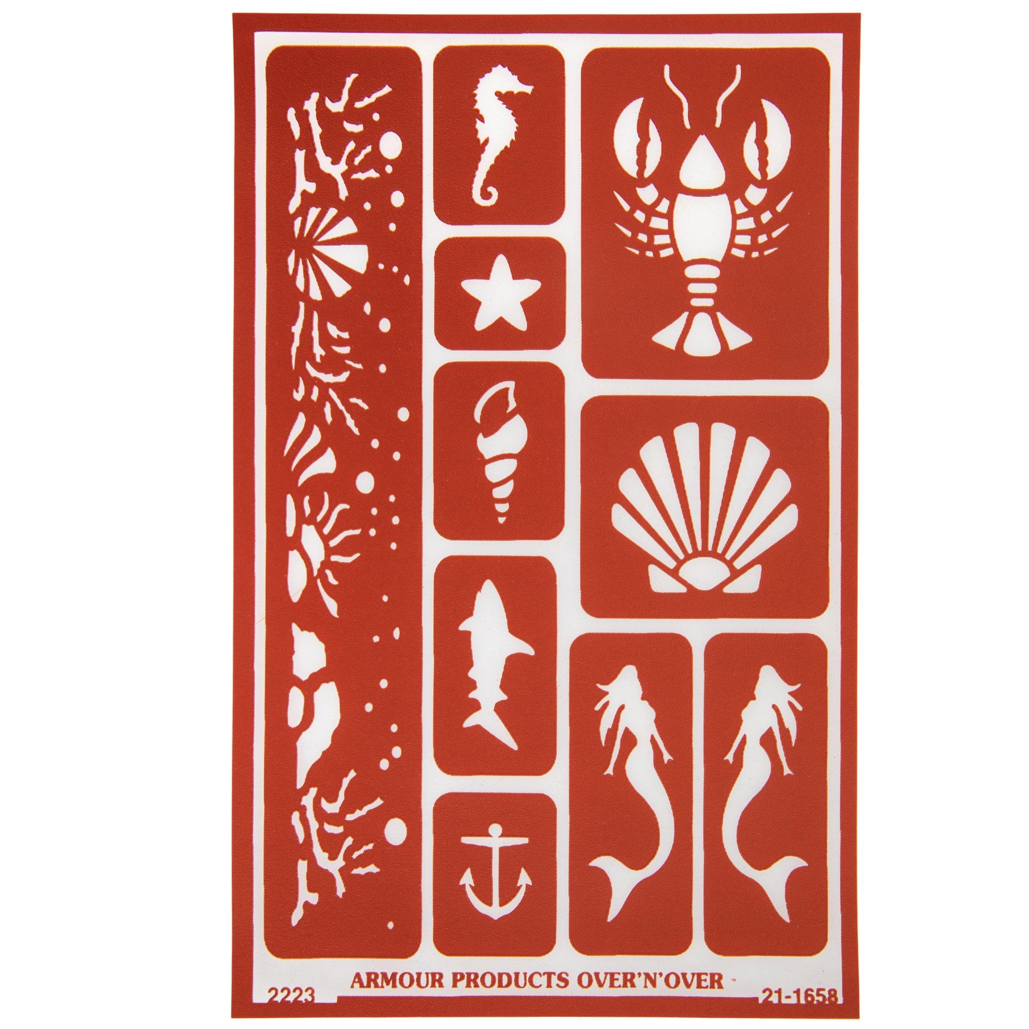Reusable Glass Etching Sea Life Stencil Hobby Lobby 2396893