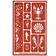 Reusable Glass Etching Sea Life Stencil