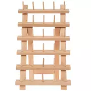 Wood Spool Rack