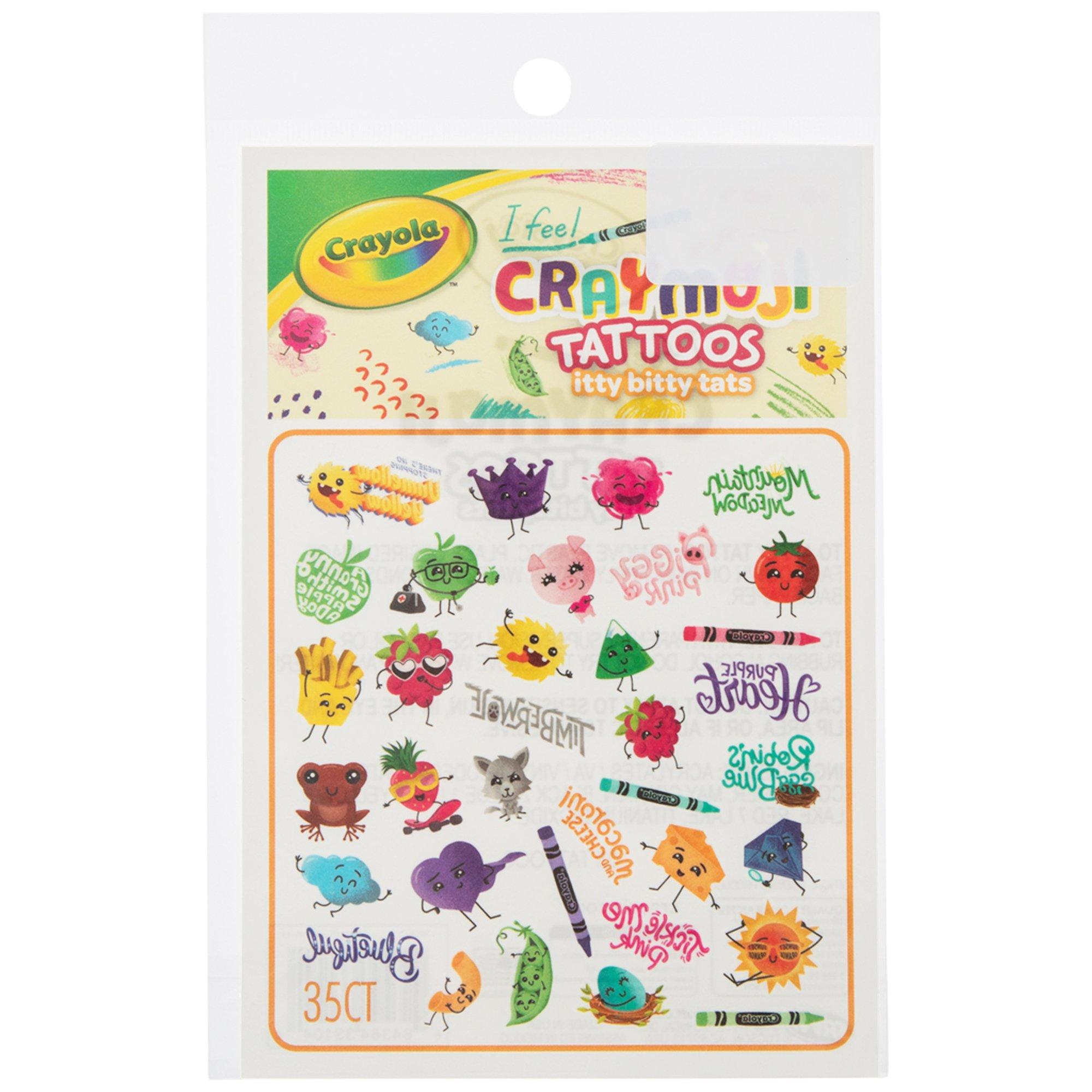 Itty Bitty Crayola Temporary Tattoos Hobby Lobby 2397388