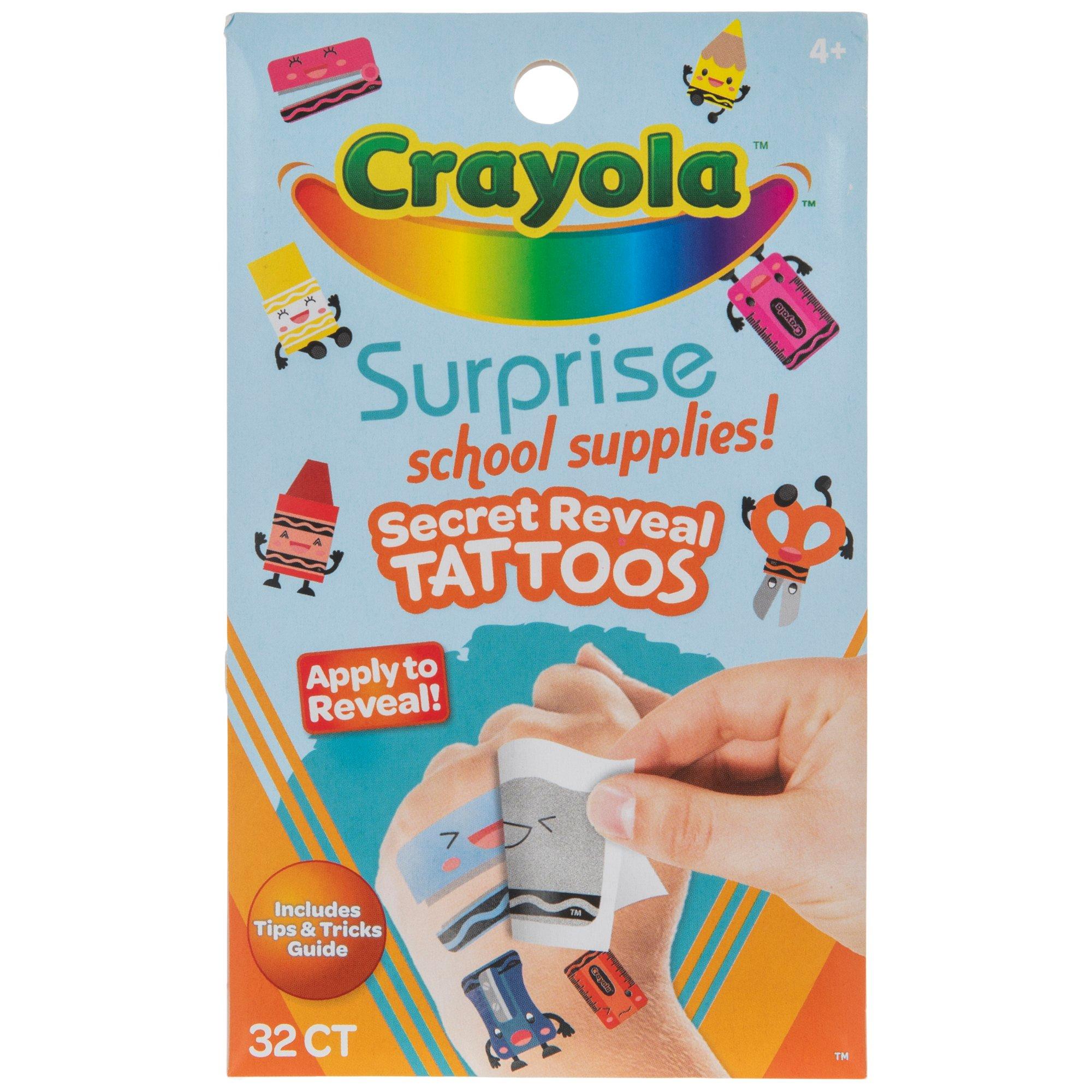 Crayola Secret Reveal Temporary Tattoos Hobby Lobby 2397404