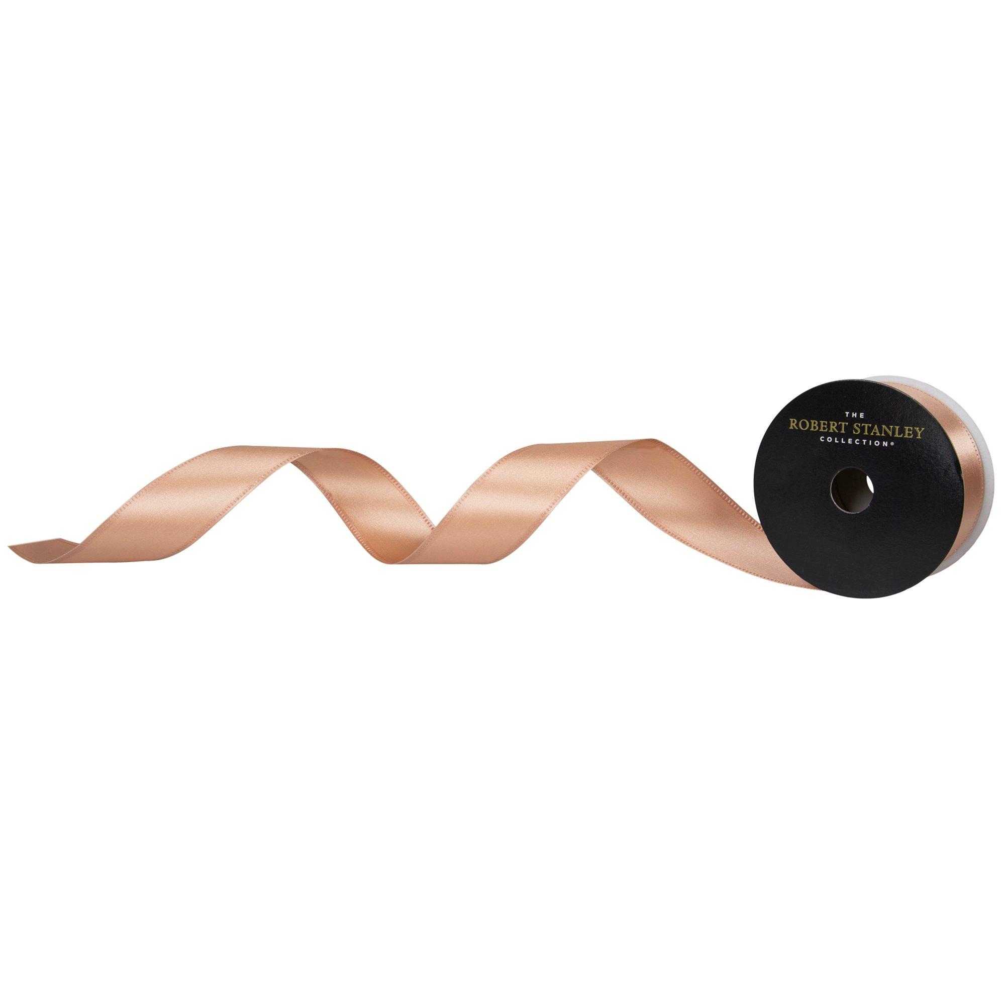 Single-Face Wired Edge Satin Ribbon - 1 1/2