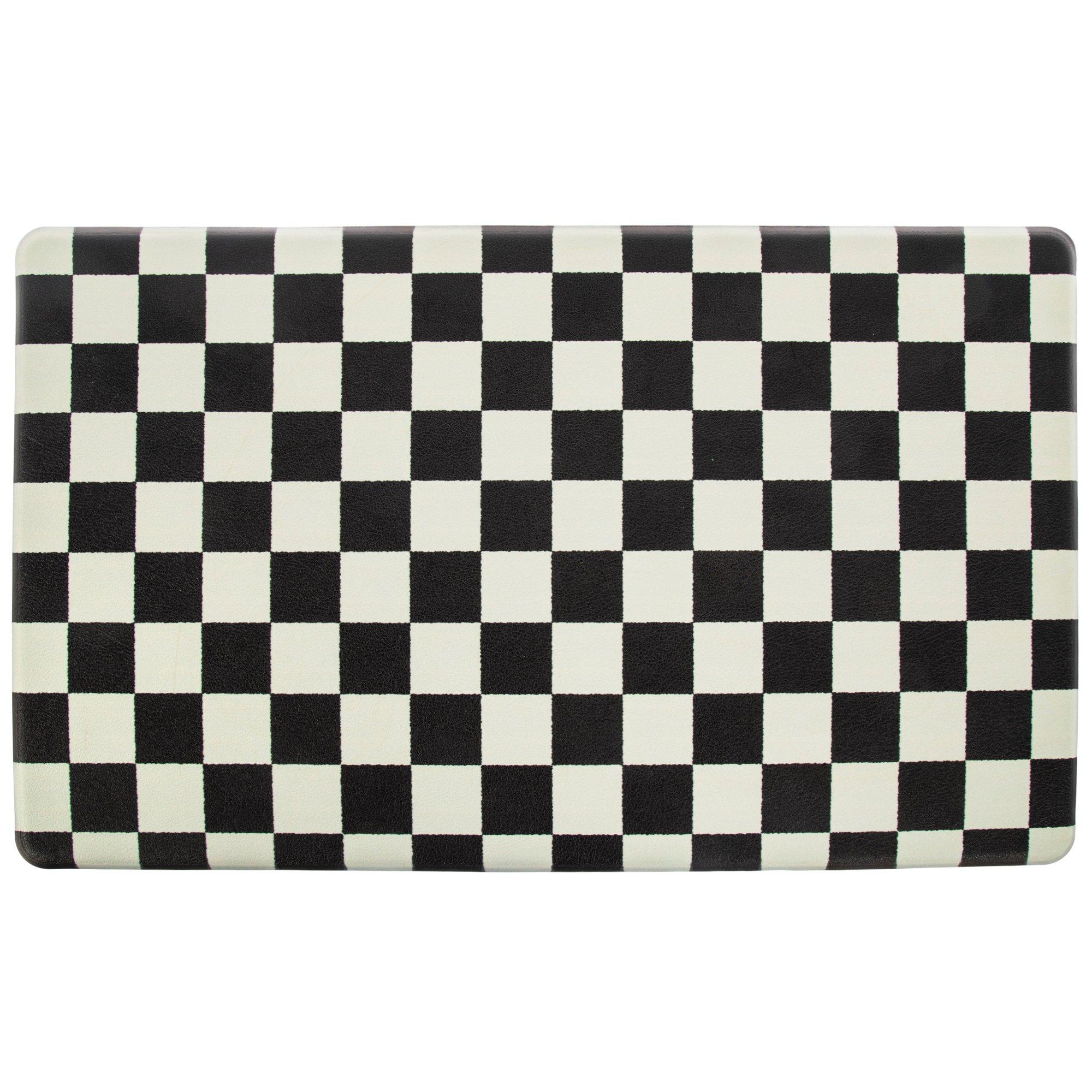 Black & White Checkered Kitchen Mat Hobby Lobby 2400240
