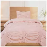 Rouched Comforter & Pillowcase Set