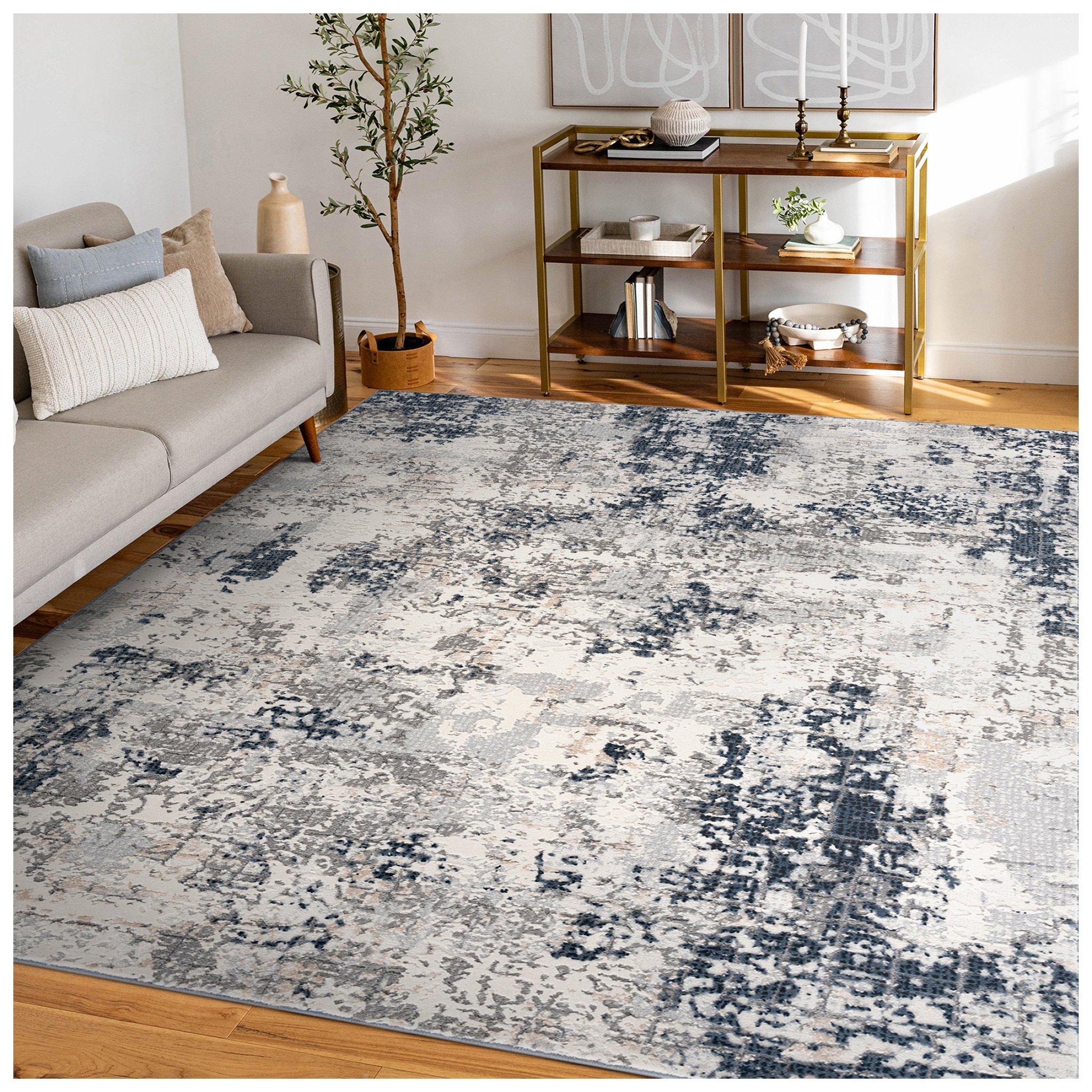 Blue & Gray Myles Rug | Hobby Lobby | 2400976