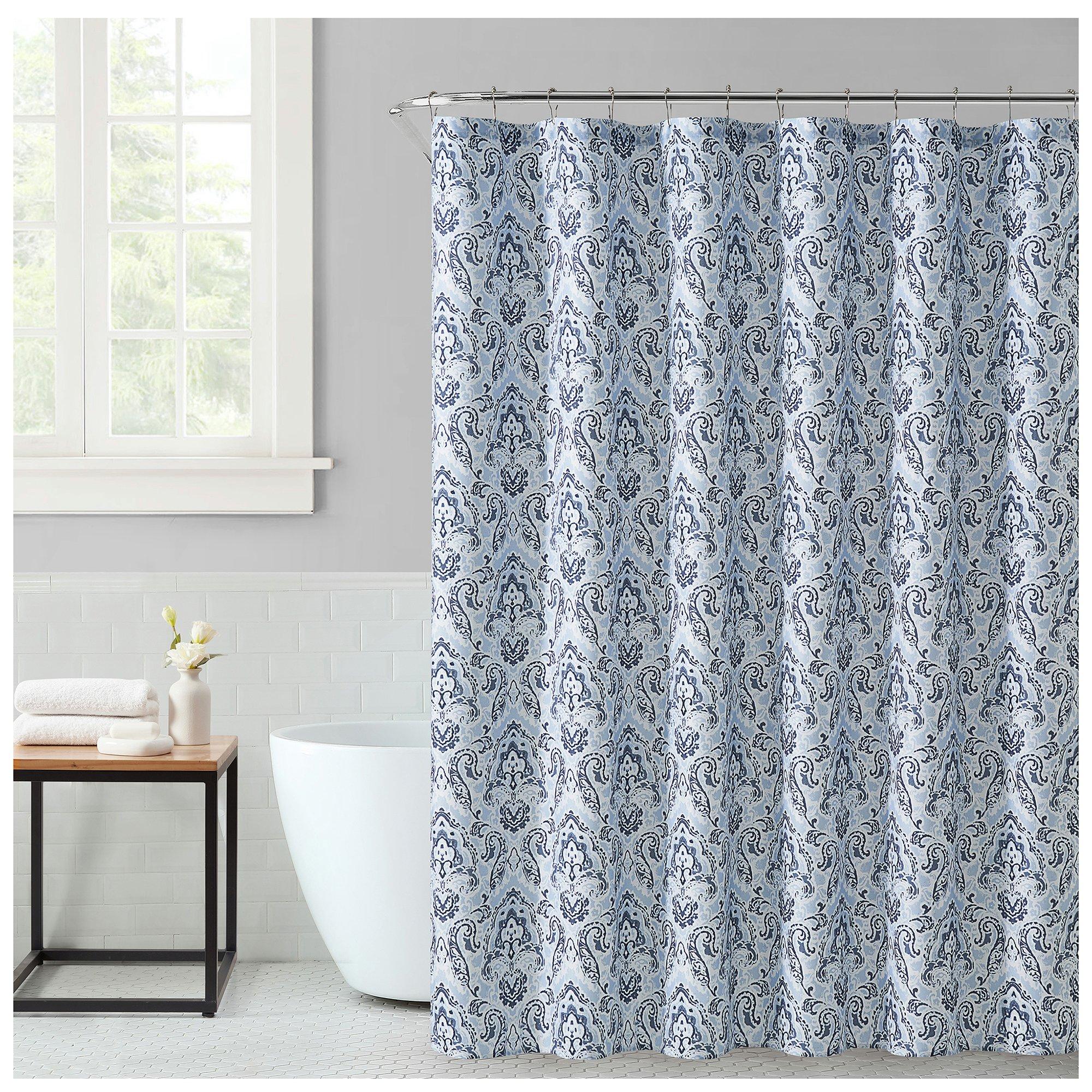 Blue & White Damask Shower Curtain | Hobby Lobby | 2401479