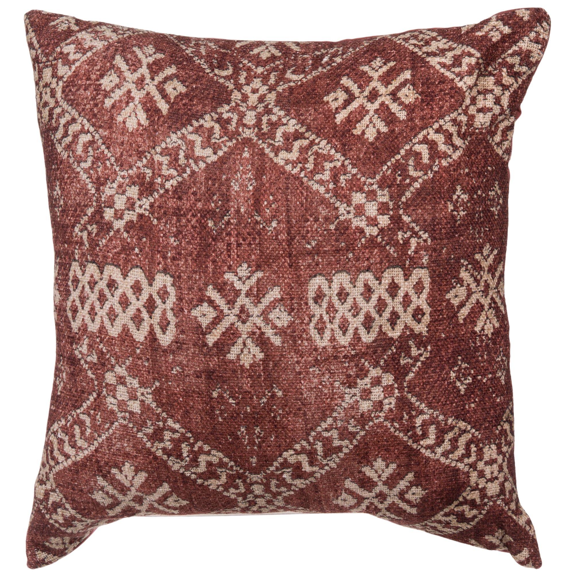 Red & Cream Geometric Pillow | Hobby Lobby | 2401610