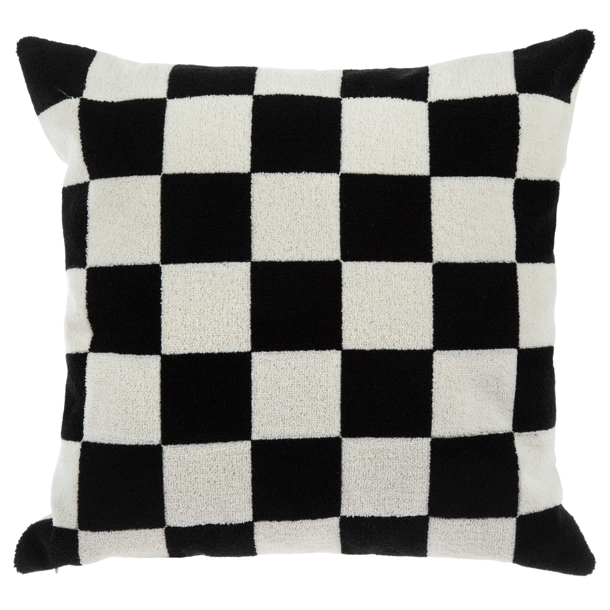 Black & White Checkered Throw Pillow Hobby Lobby 2401800