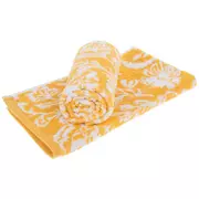 Yellow Floral Jacquard Hand Towels