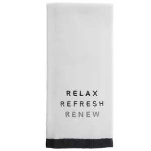 Relax Refresh Renew Velour Hand Towel