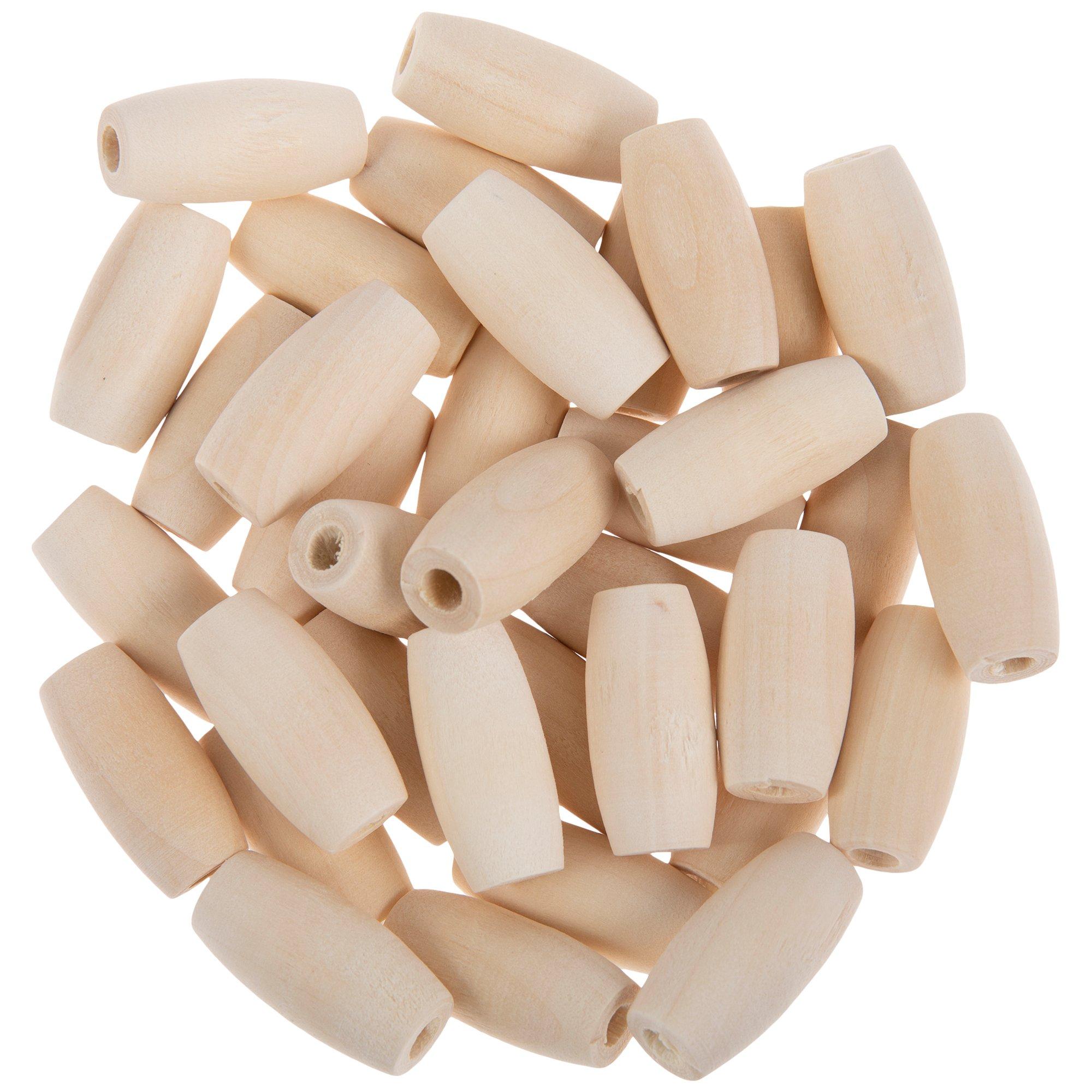 Bead Jewelry Making Wooden, Natural Oval Wooden Beads