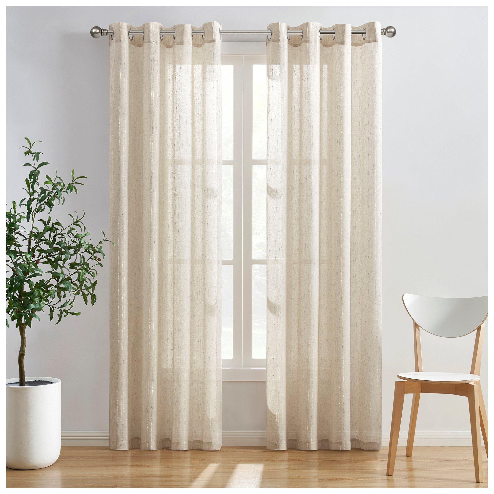 Taupe Striped Light Filtering Window Curtain Hobby Lobby 2405009