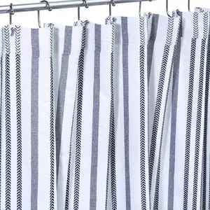 Striped Dobby Shower Curtain