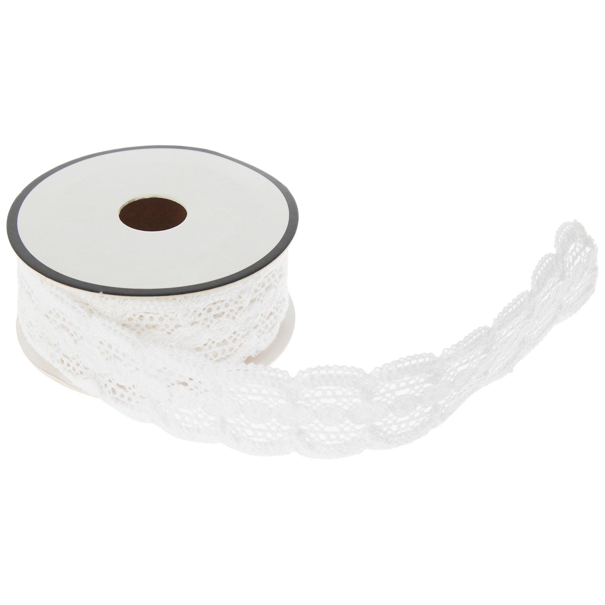 White Scalloped Lace Trim - 3/4
