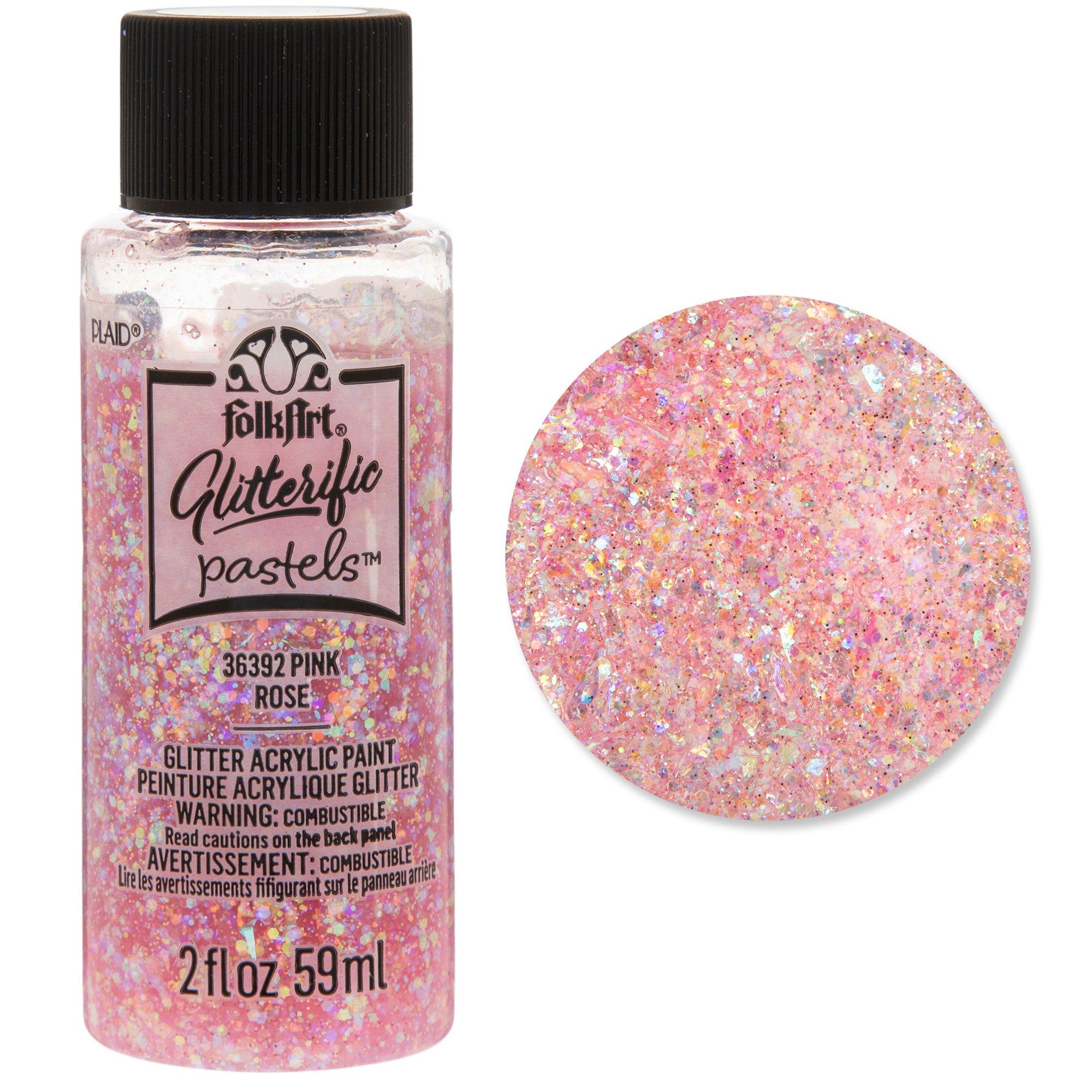 FolkArt Glitterific Pastels Glitter Paint Hobby Lobby 2407385