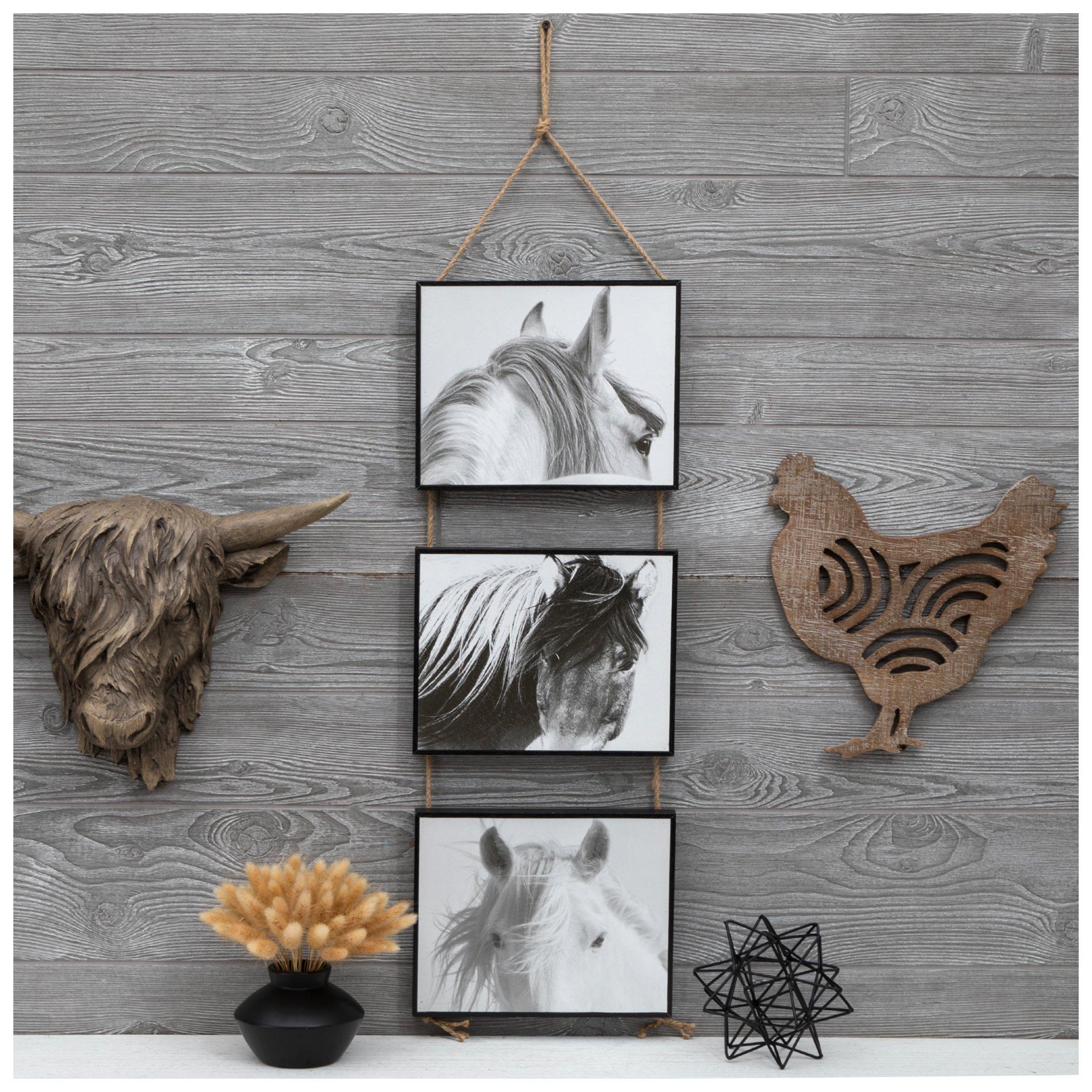 Horse Triptych Wood Wall Decor | Hobby Lobby | 2408995