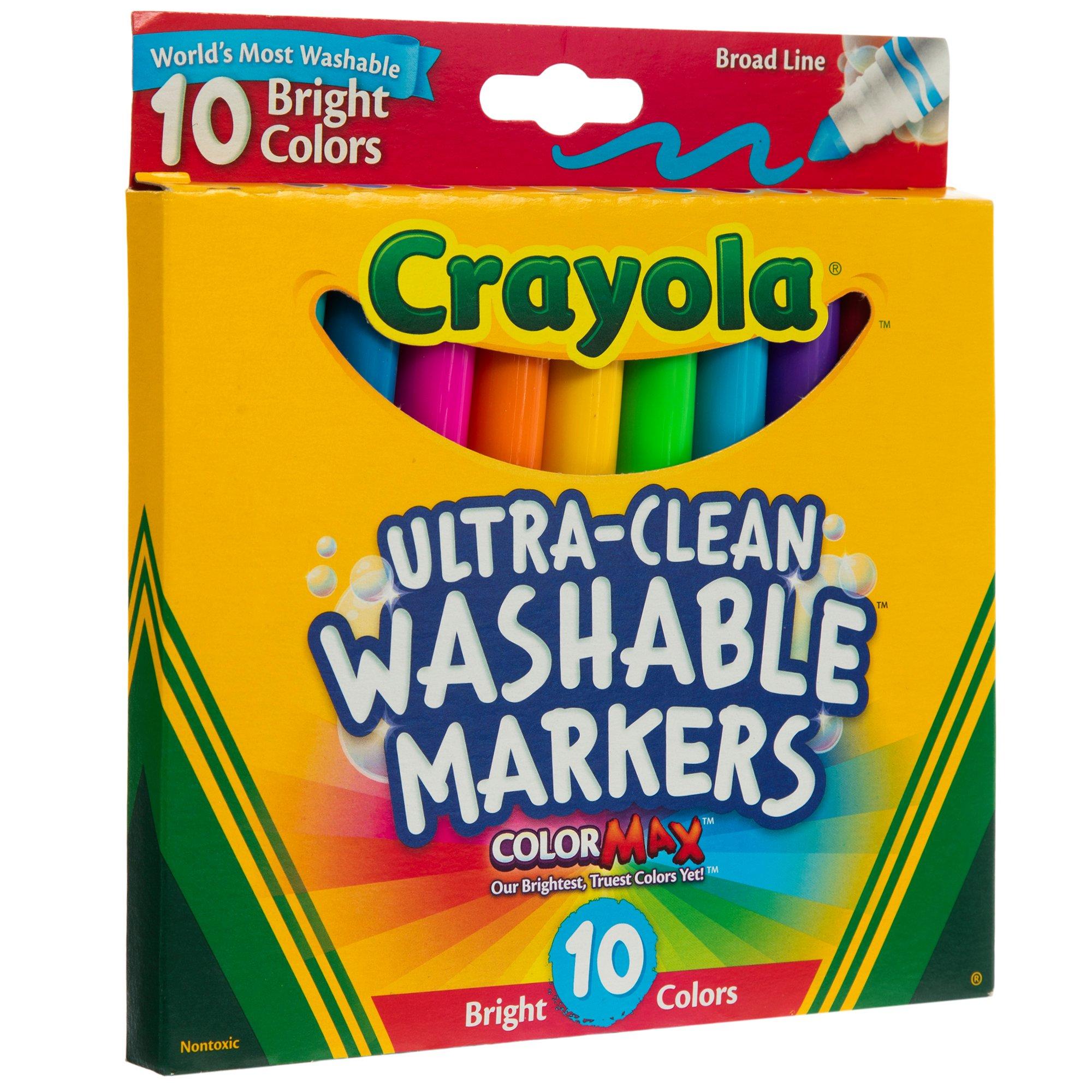 Crayola Bright Broad Line Washable Markers 10 Piece Set Hobby Lobby