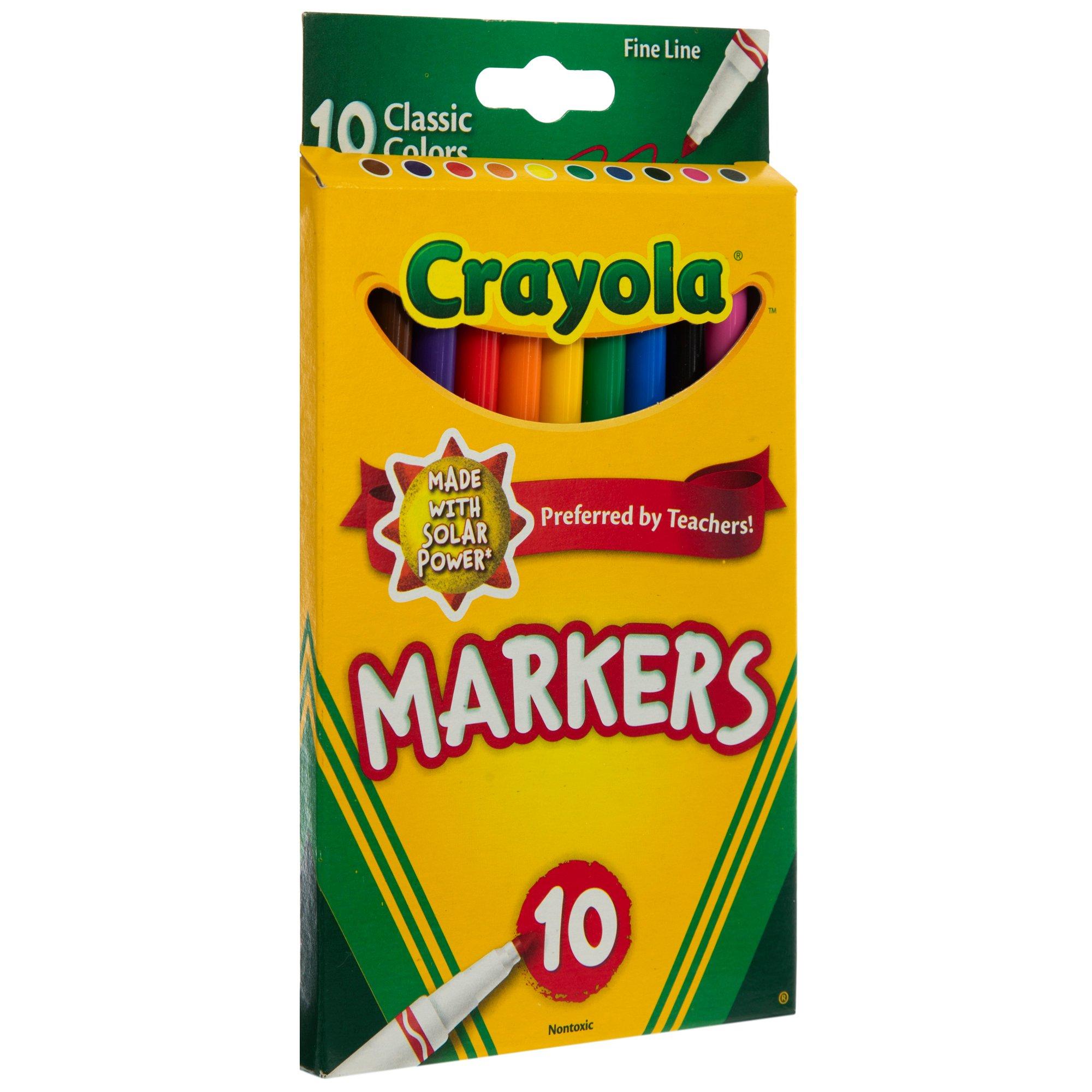 Crayola Classic Fine Line Markers 10 Piece Set Hobby Lobby 2410223