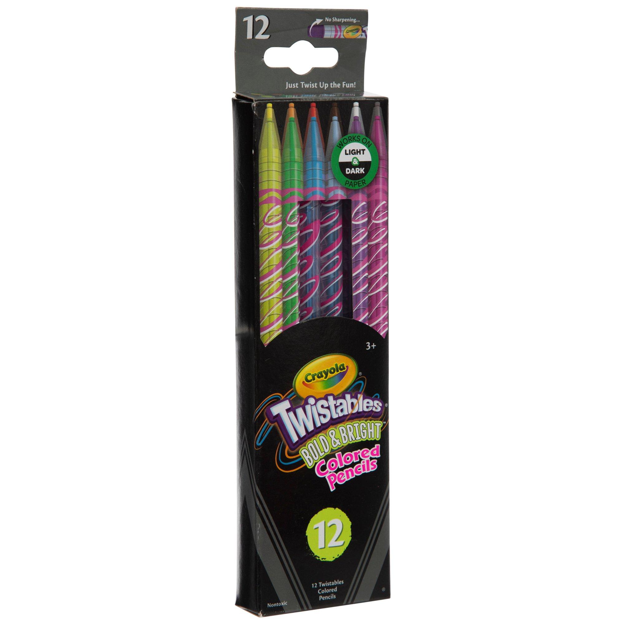 Crayola Bold & Bright Twistables Colored Pencils 12 Piece Set Hobby
