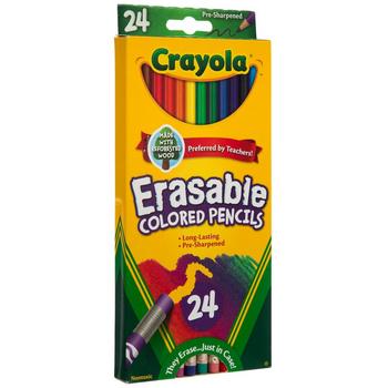 Crayola Erasable Colored Pencils - 24 Piece Set