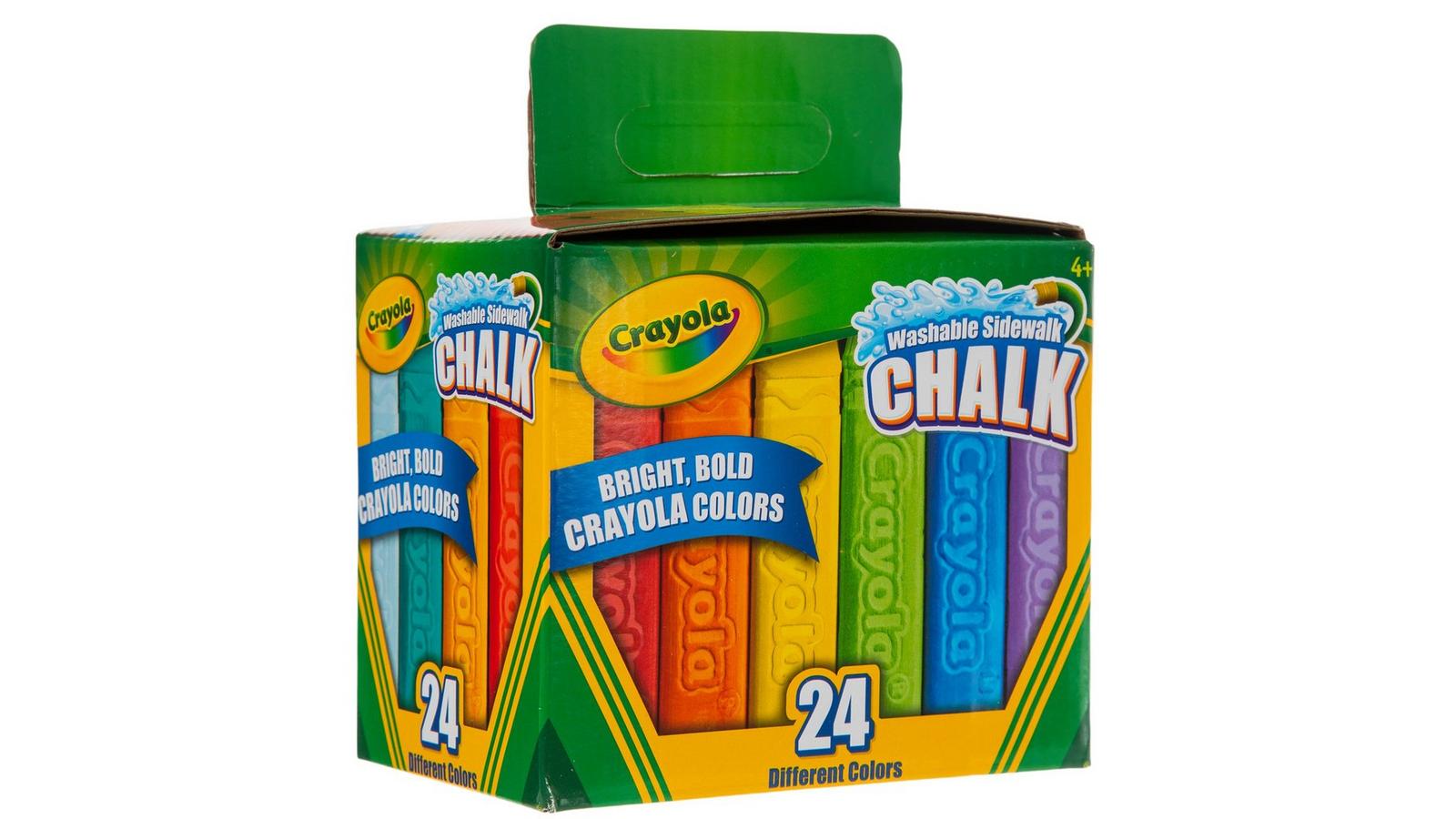 Walmart Crayola Outdoor Chalk Crayola Glitter Chalk 24 Count
