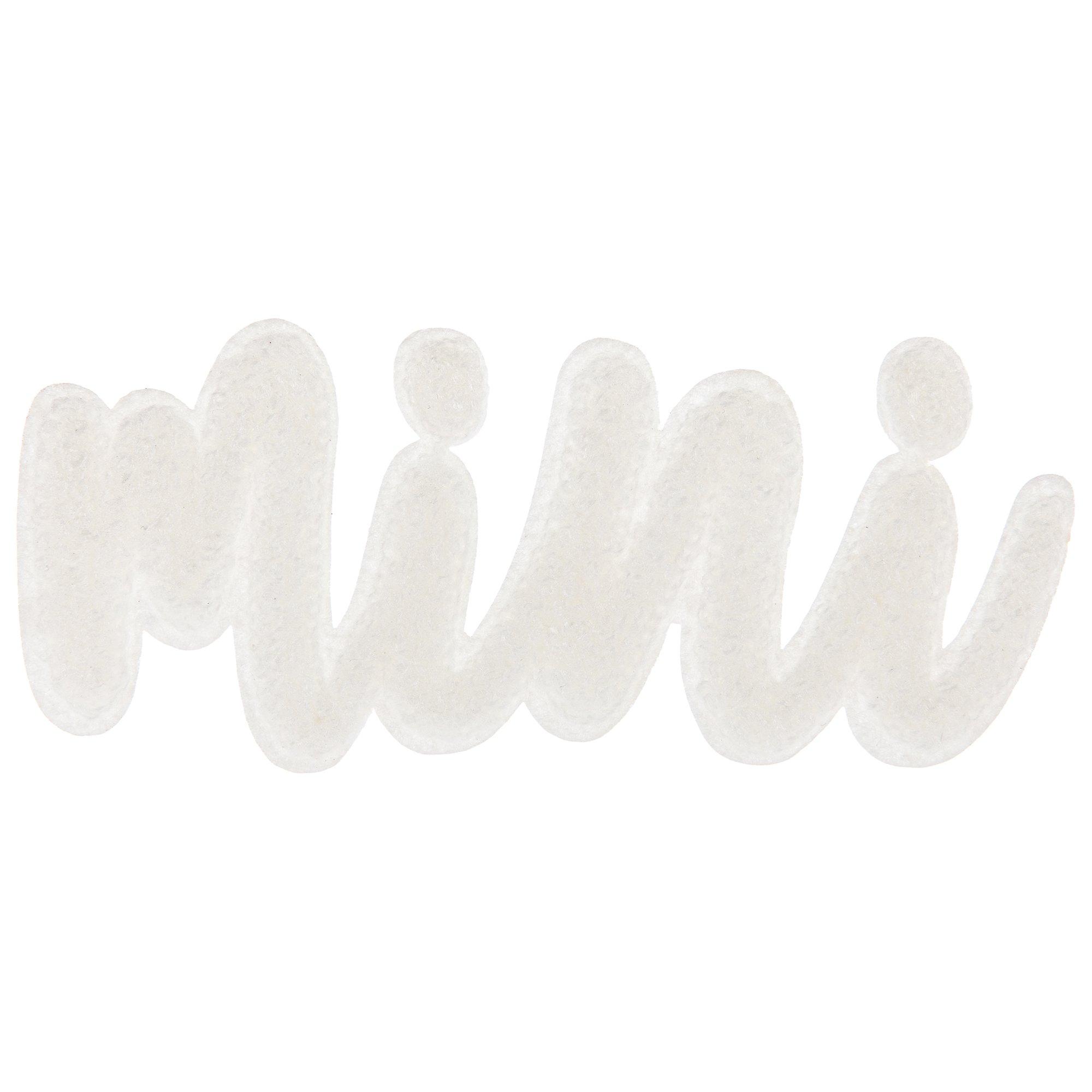 White Mini Cursive Patch Sticker Hobby Lobby 2410884
