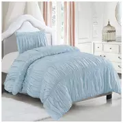 Ruched Twin XL Comforter & Pillow Sham