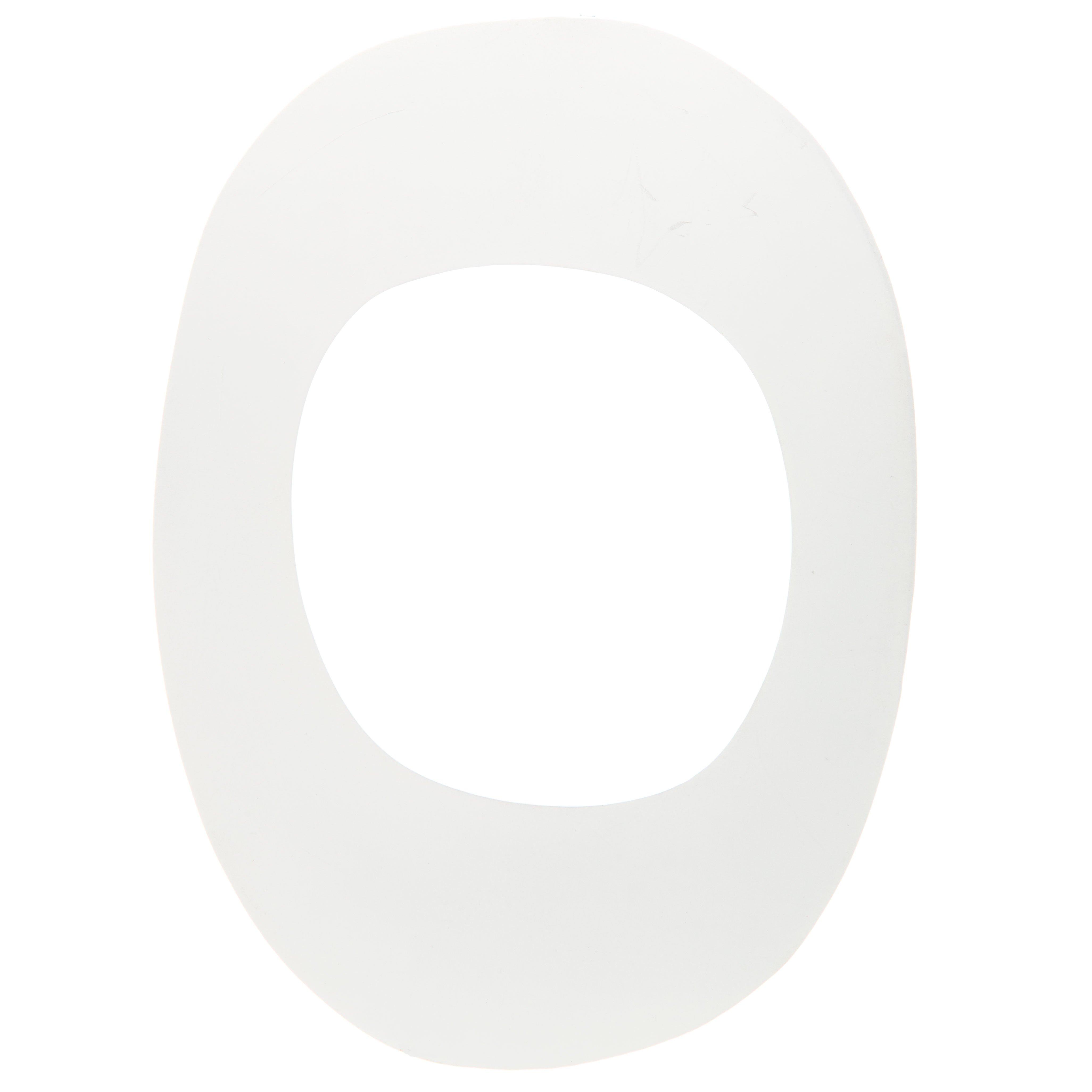 White Wood Number Wall Decor
