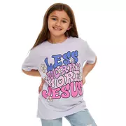 Less Worry More Jesus Youth T-Shirt