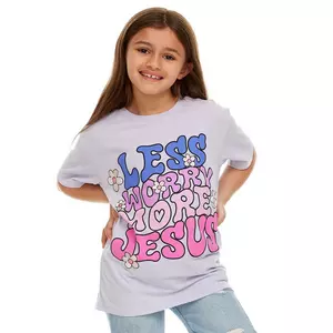 Less Worry More Jesus Youth T-Shirt