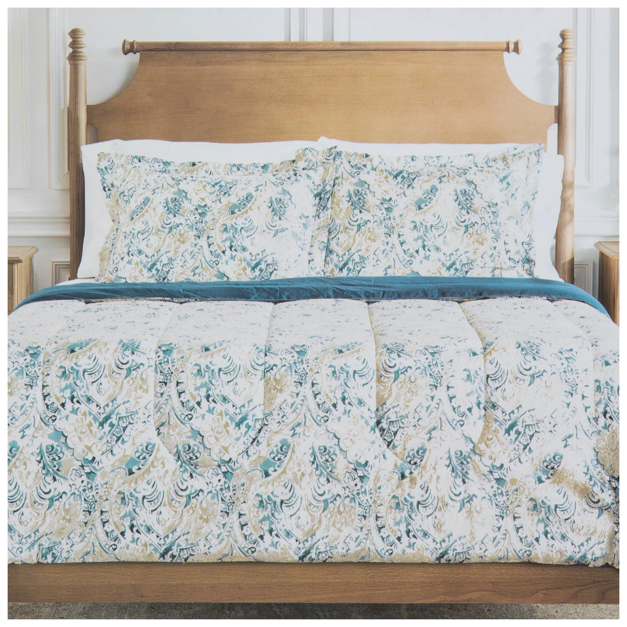 Teal Paisley Comforter & Sham Set Hobby Lobby 2414407
