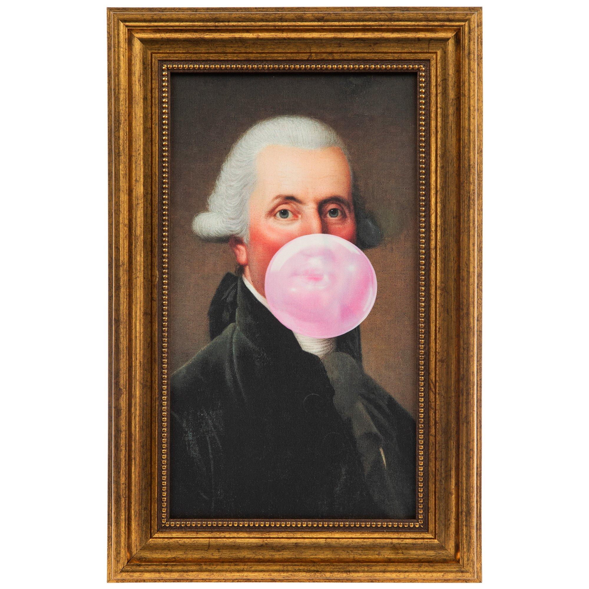 Bubblegum Washington Framed Canvas Wall Decor | Hobby Lobby | 2414936