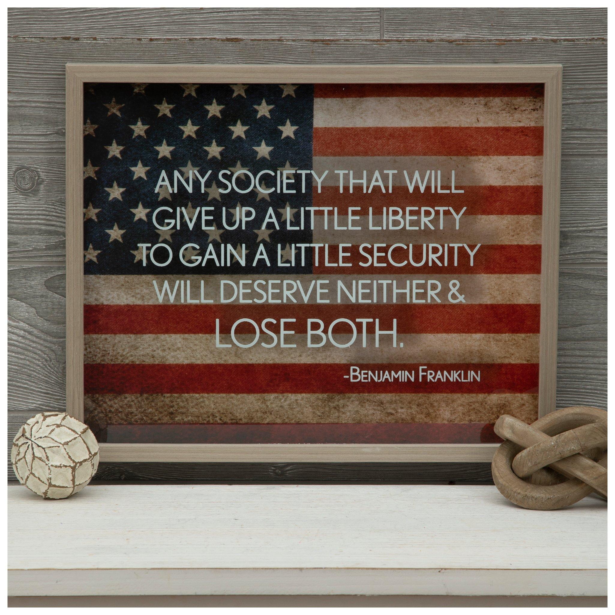 Benjamin Franklin Quote Framed Wall Decor | Hobby Lobby | 2415008