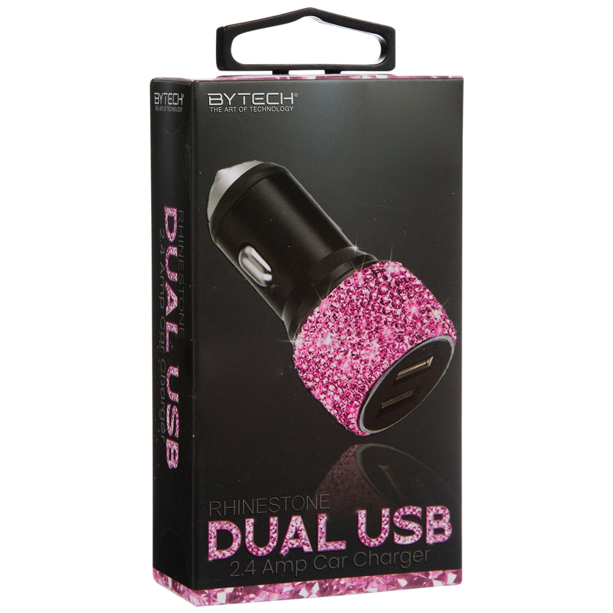 Pink Rhinestone Dual USB Car Charger Hobby Lobby 2415222