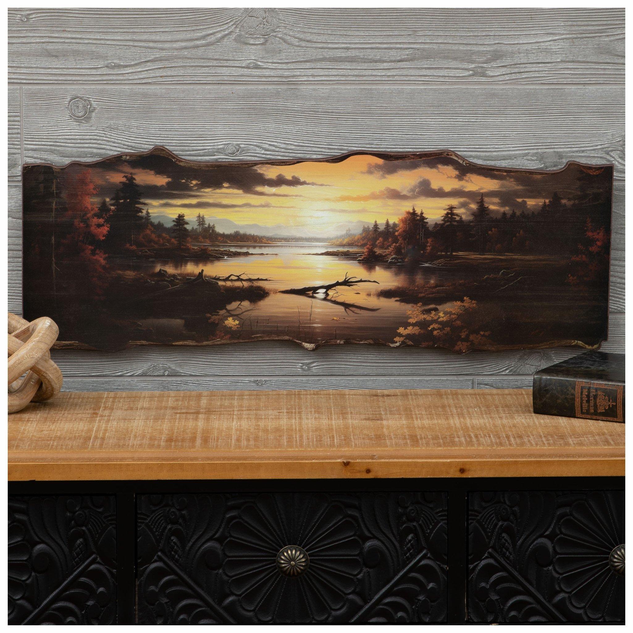 Sunrise Lake View Wood Wall Decor | Hobby Lobby | 2415487