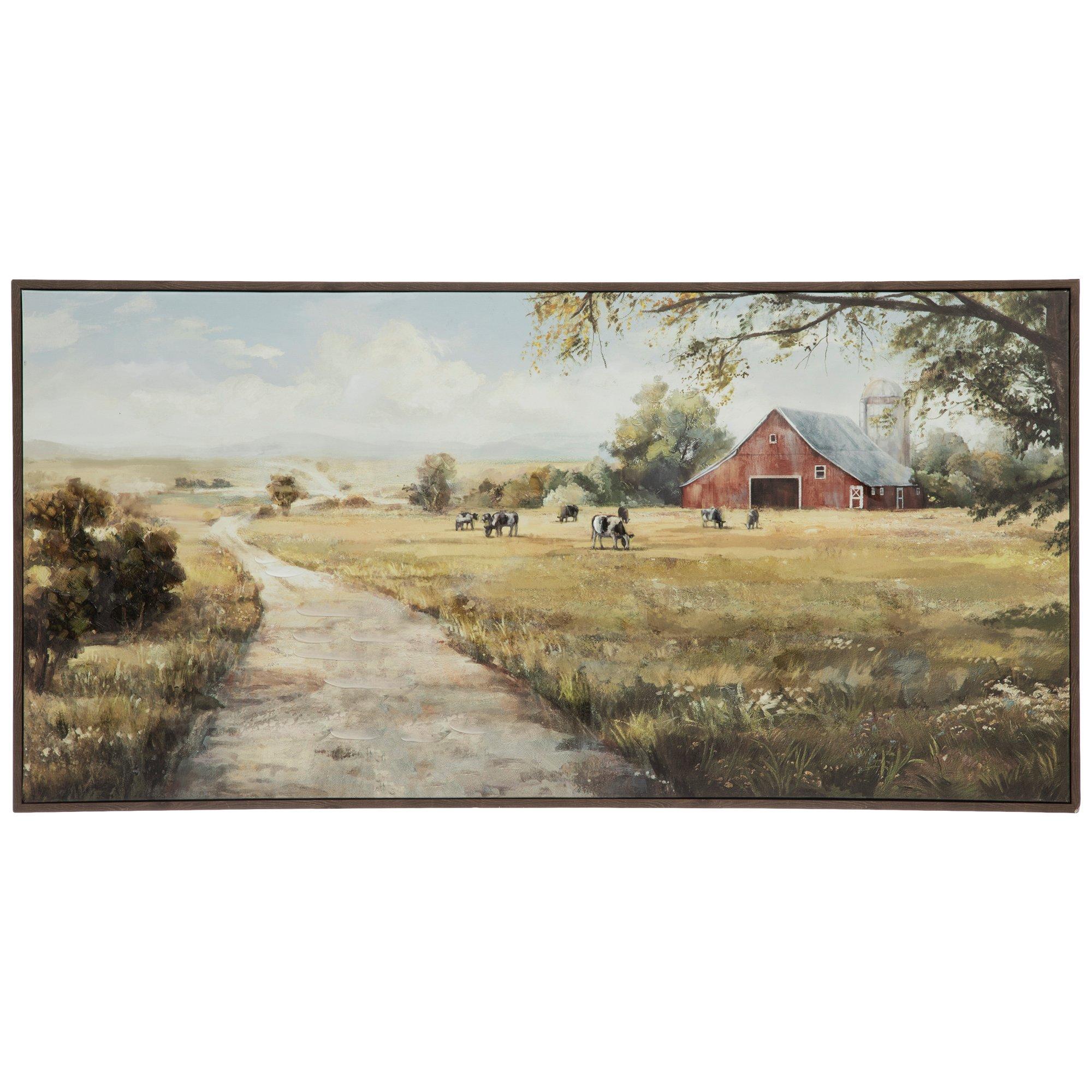 Road To The Barn Canvas Wall Decor