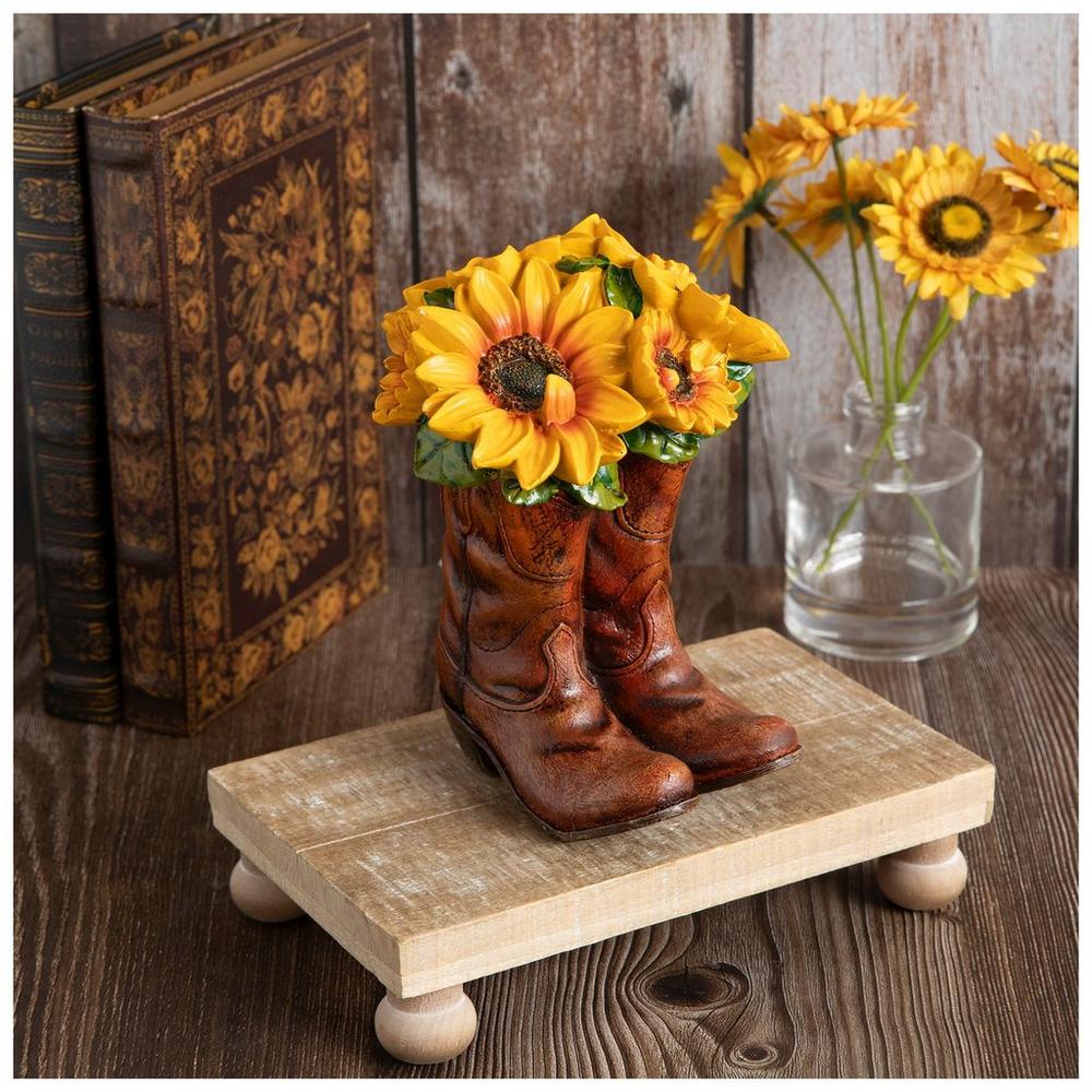 Boots With Sunflower Bouquet Figurine Hobby Lobby 2415966