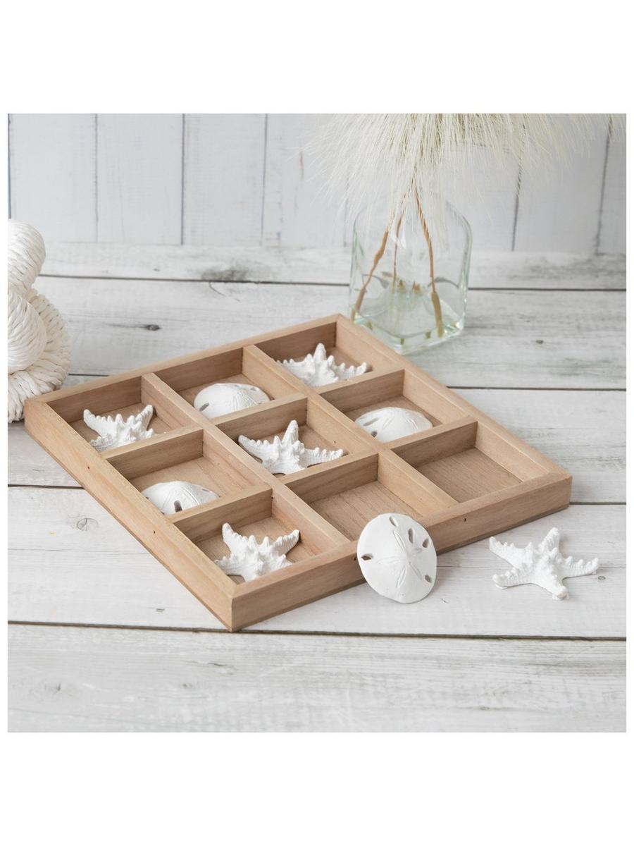 Coastal Wood Tic-Tac-Toe Board | Hobby Lobby | 2416360