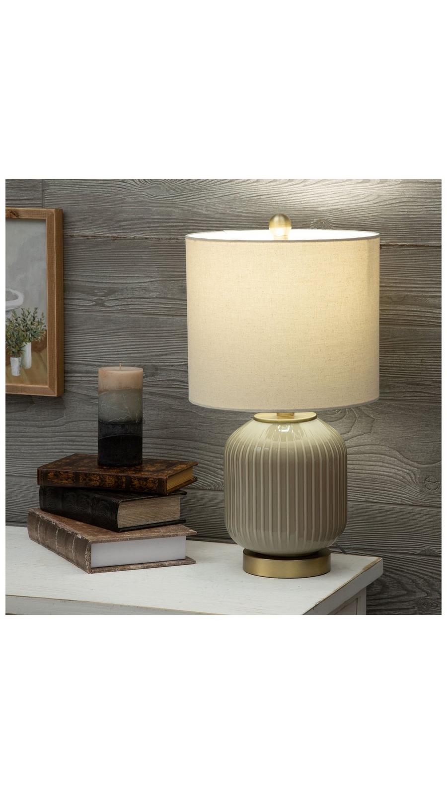 ★ジモティ割あり★  ワードローブ ライトグレー H190.5×D54.5×W88 クリーニング済み HJ6131 Gray Ribbed Glass Table Lamp | Hobby Lobby | 2416857