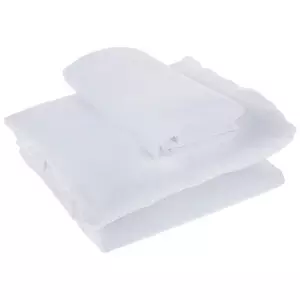 White Damask Sheets & Pillowcase Set